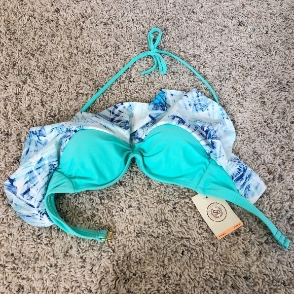 🆕 Sexy tie dye padded push up bikini swim top - Picture 7 of 10